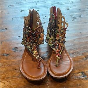 Zigi Soho Colorful Beaded Sandals